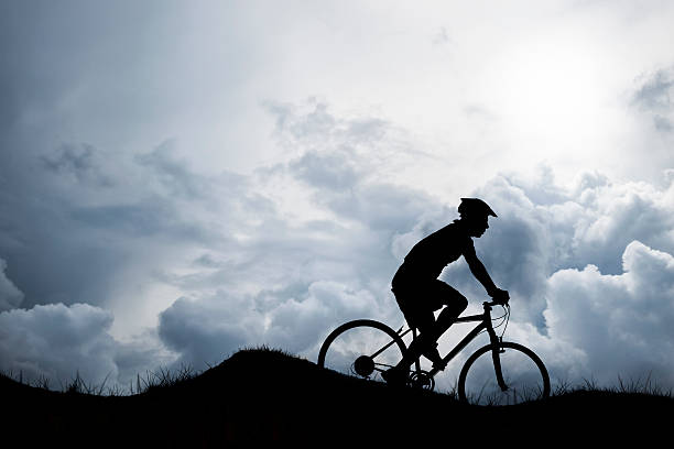 istock Cyclist Riding in a Storm 500845805