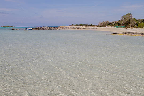 istock Boat at Elafonisi beach Crete, Greece 500845807