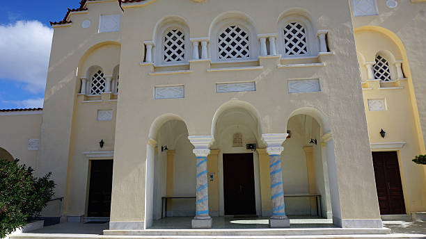istock chapel in small greece village pyrgos on santorini 500846034