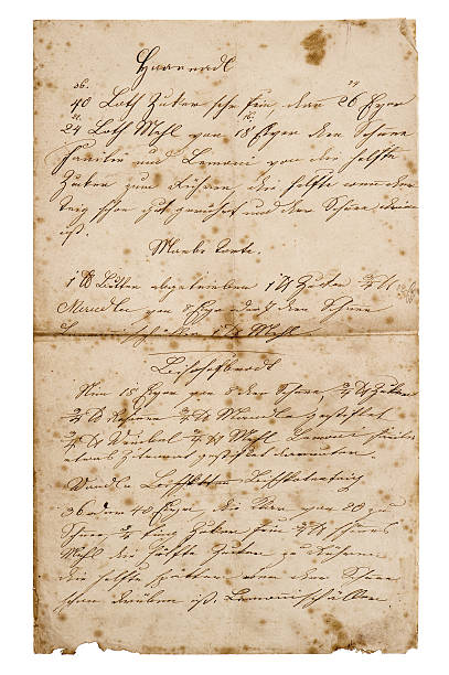 istock old handwritten recipe. grunge paper background 500846281