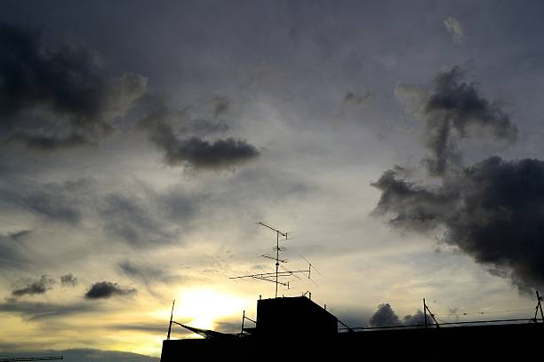 istock silhouette of antenna 500846415