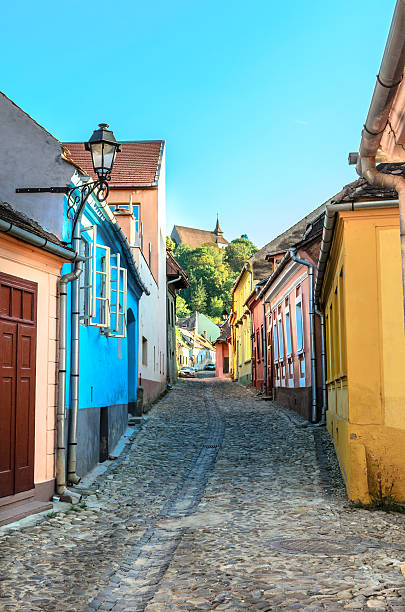 istock Colorfull medieval street in Sighisoara 500848313