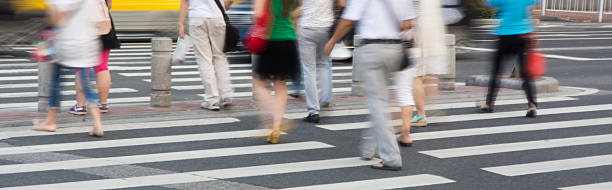 istock People at the zebra crossing 500848401
