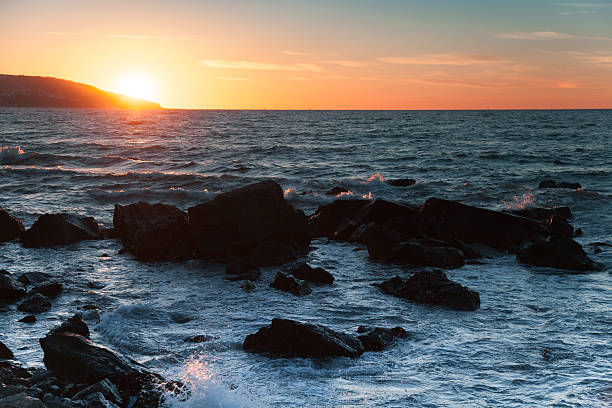 istock Sunset on the Atlantic ocean coast in Morocco, Tangier 500851359