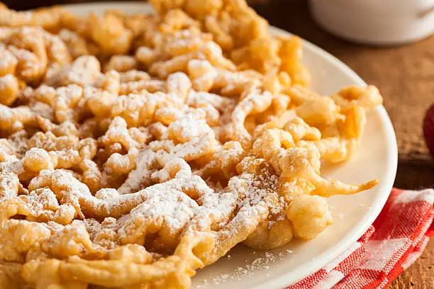 Photo of Homemade Funnel Cake with Powdered Sugar