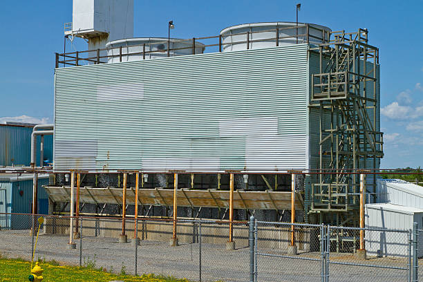 istock Heat exchanger building, 2 towers 500869589