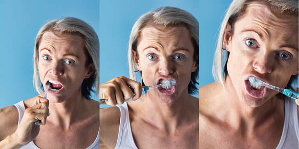 istock Early Morning Man Cleaning His Teeth 500869752