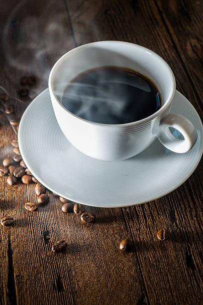 istock Coffee cup on the wooden table 500870136