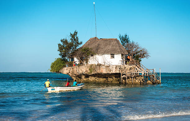 Indian Ocean, a characteristic fishing boat, Jambiani area, Zanzibar, Tanzania