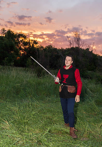 istock Knights fighting with swords 500871409