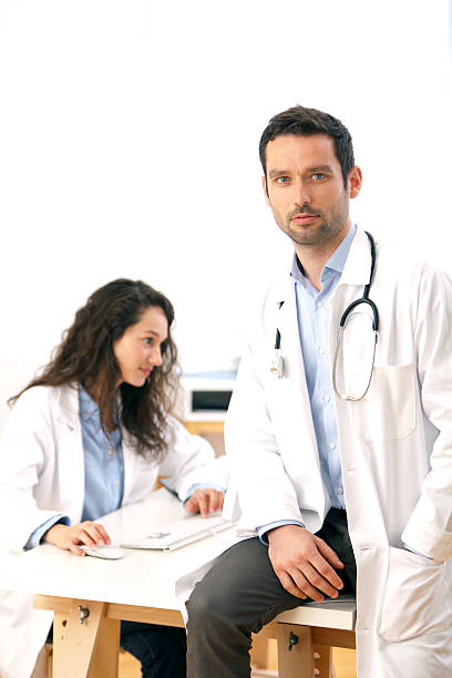 istock Portrait of a doctor using tablet and nurse 500874033