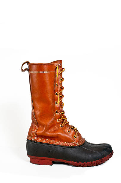 istock Leather and rubber gum boot, also known as duck boots. 500874402