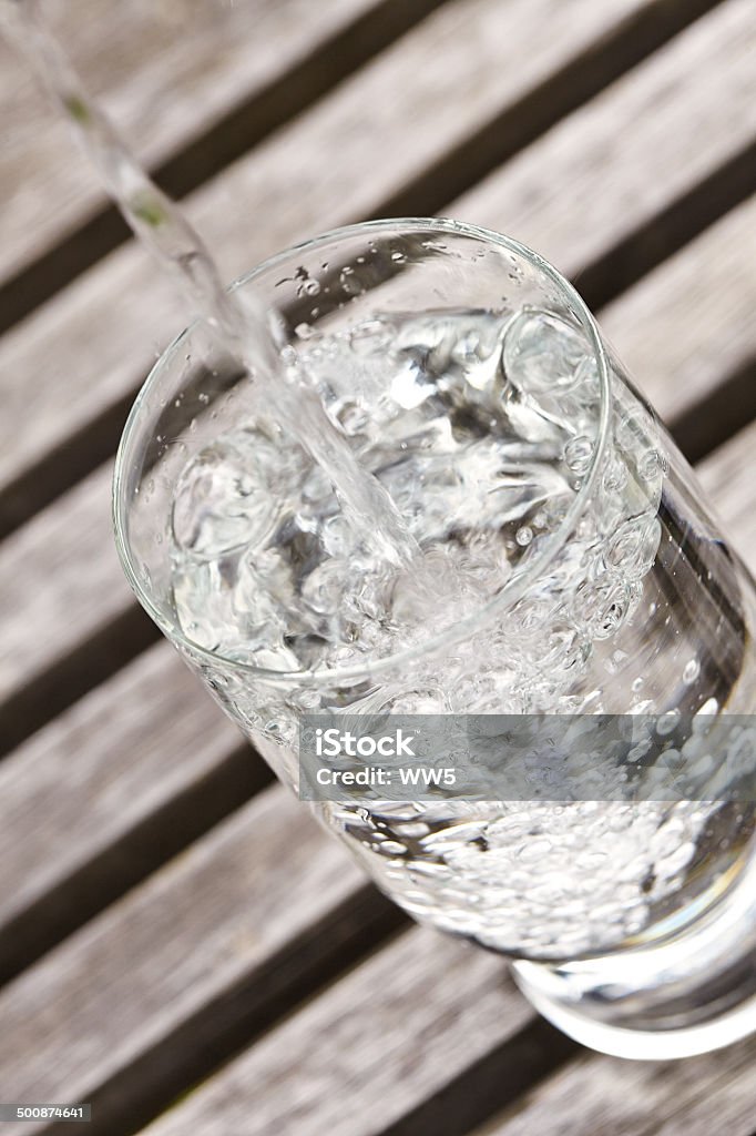 Water glass with bubbles close up Water glass with bubbles close up. Beauty Stock Photo