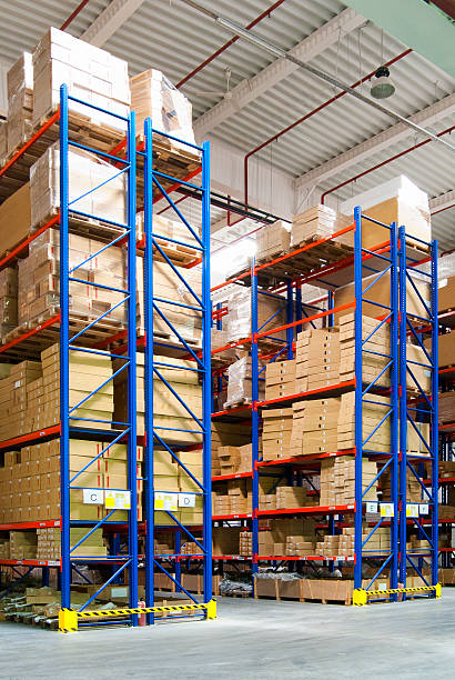 Interior warehouse stock photo
