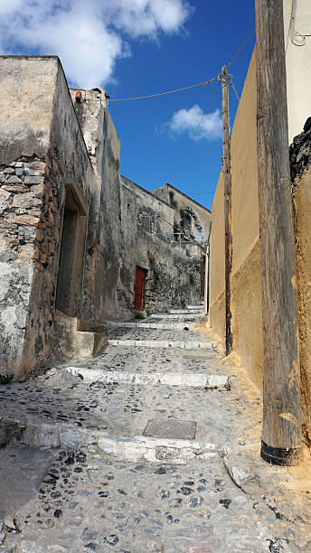 istock traditional greece village pyrgos on santorini 500875716