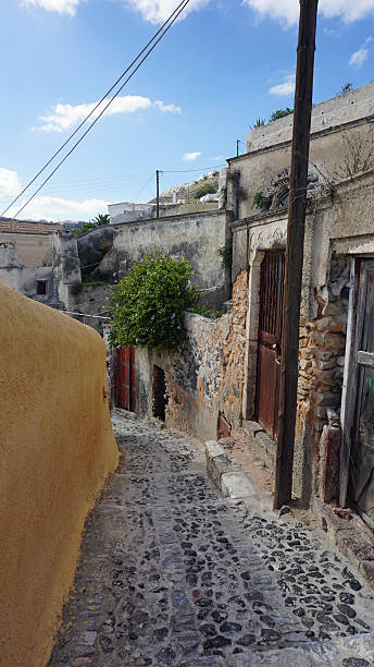 istock traditional greece village pyrgos on santorini 500875774