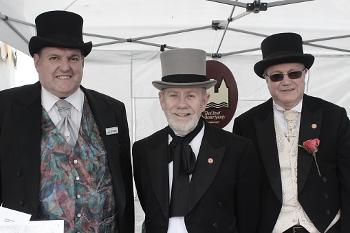 Rochester, Kent , UK, May 31, 2014, Charles dickens character dress up for the Dickens sweeps festival 