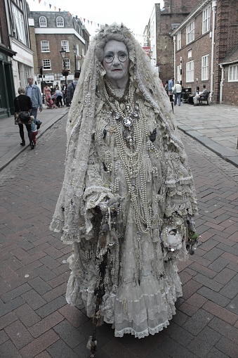 Rochester, Kent , UK, May 31, 2014, Charles dickens character dress up for the Dickens sweeps festival 