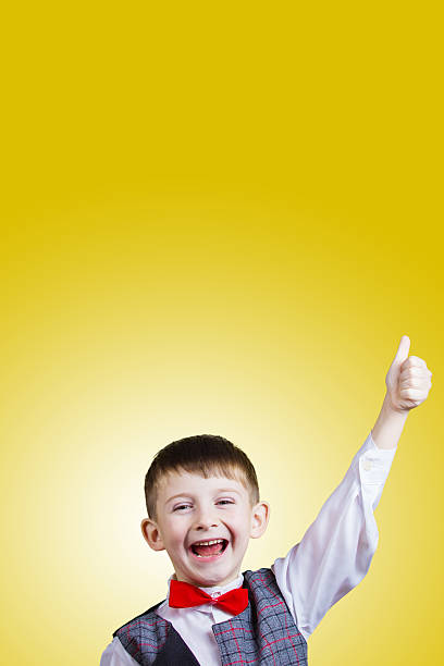 istock Excited little boy with thumb up. 500880754