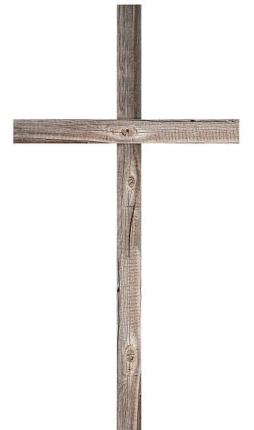 istock Old wooden cross 500882332