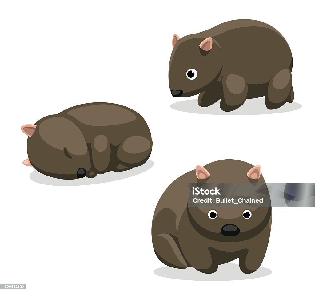 Wombat Cartoon Vector Illustration 1 Animal Cartoon EPS10 File Format Wombat stock vector