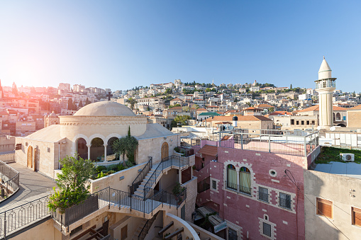 Cityscape of Nazareth in Israel