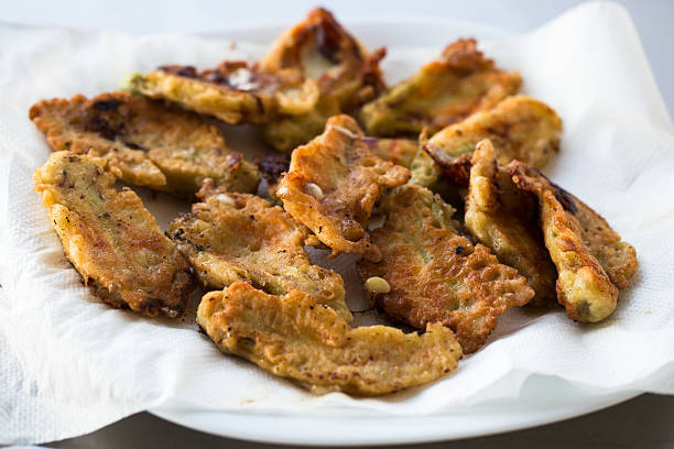istock Fried zucchini flowers stuffed with cheese 500884181