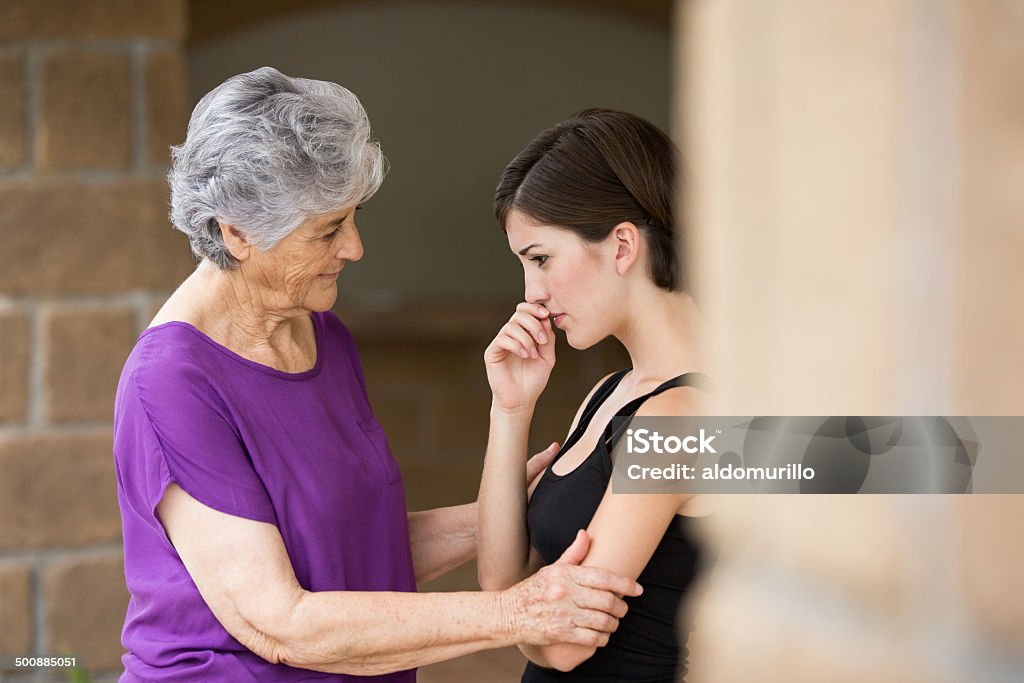 Grandmother showing support A grandmother showing support. 20-29 Years Stock Photo