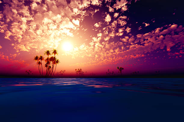 istock purple sunset in clouds 500885101