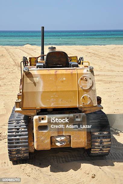 Beach Machinery Stock Photo - Download Image Now - Agricultural Machinery, Beach, Bulldozer