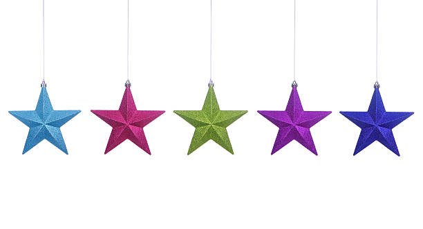 istock Colorful Holiday Glitter Stars 500886445