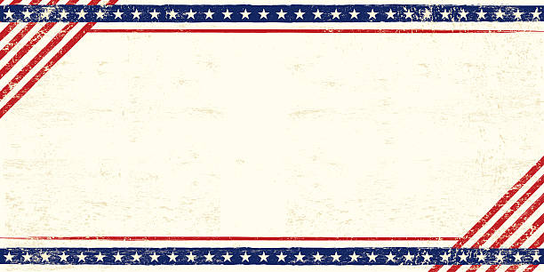 american grunge postcard - fourth of july stock illustrations