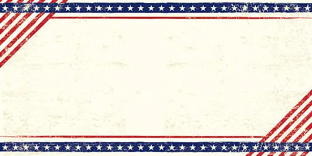 Vector illustration of American grunge postcard