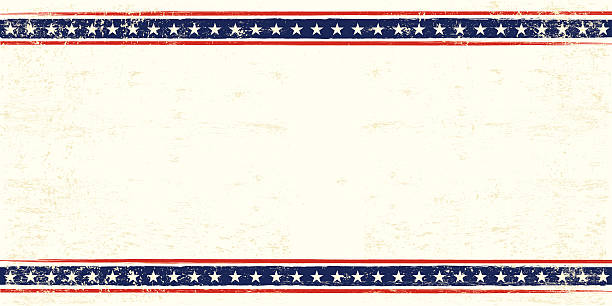 illustrazioni stock, clip art, cartoni animati e icone di tendenza di usa cartolina postale - patriotic paper