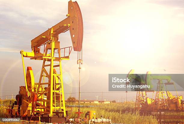 Oil Pumps Stock Photo - Download Image Now - Business Finance and Industry, Crude Oil, Diesel Fuel