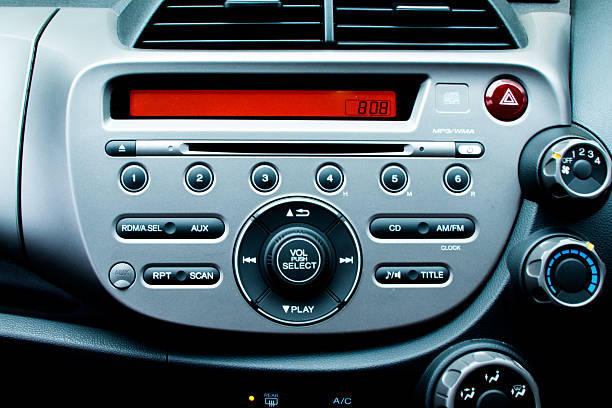 Car Control Panel and Dashboard stock photo