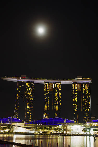 Singapore, Singapore - July 17, 2013: The view of Marina Bay area in the early morning, July 17 2013.