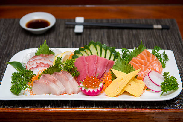 istock sashimi sets japanese food in restaurant 500897858