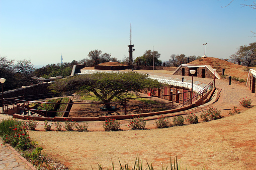 Pretoria, South Africa - August 8, 2015: Fort Schanskop, built as one of the four Pretoria Forts prior to the Second Anglo-Boer War to protect Pretoria from invasion.