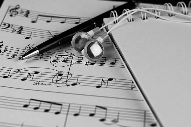 istock Sheet music with a number of accessories 500903062