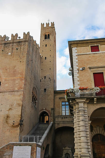istock Ancient building with tower near Rimini City Hall 500903948