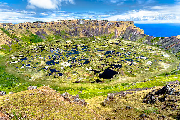 Crater Volcano in Easter Island file_thumbview_approve.php?size=2&id=80313363  extinct volcano stock pictures, royalty-free photos & images