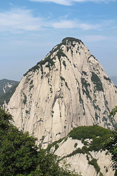 huashan montanha, xian, china - huangshan mountains - fotografias e filmes do acervo