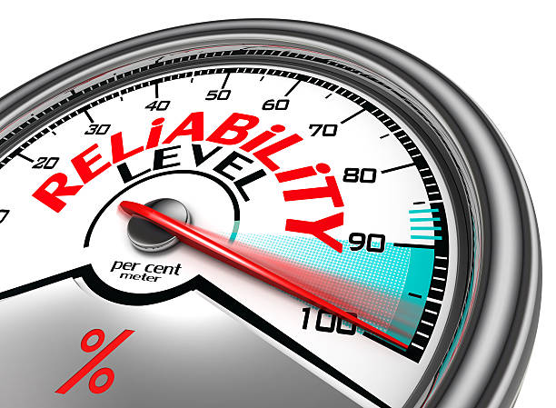 reliability level conceptual meter stock photo