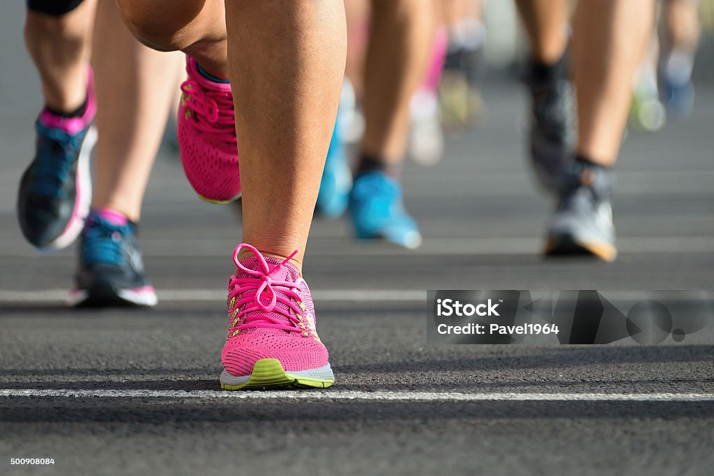Marathon-Läufer - Lizenzfrei Aktiver Lebensstil Stock-Foto
