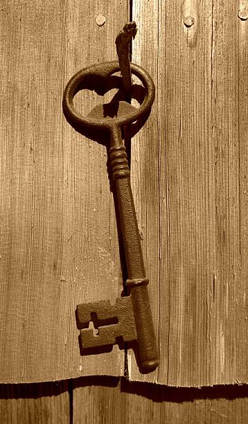 old rusted key stock photo