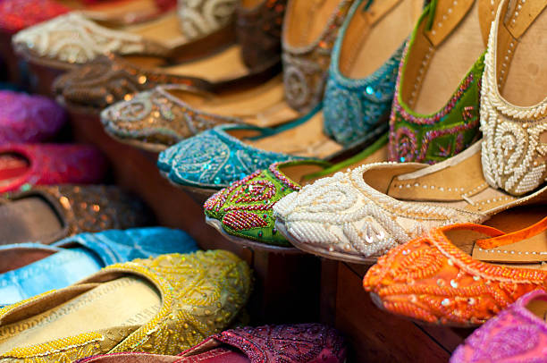 istock Traditional colorful Arabic slippers 500909025