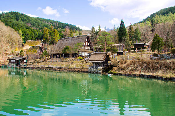 Old Villages of Japan Old Villages of Japan ancient villages stock pictures, royalty-free photos & images