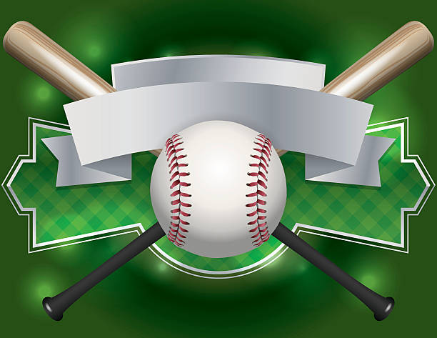 вектор бейсбол эмблема и баннер иллюстрация - minor league baseball stock illustrations
