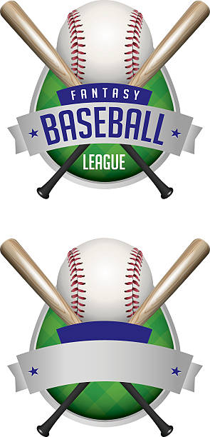 вектор бейсбол эмблемами иллюстрация - minor league baseball stock illustrations